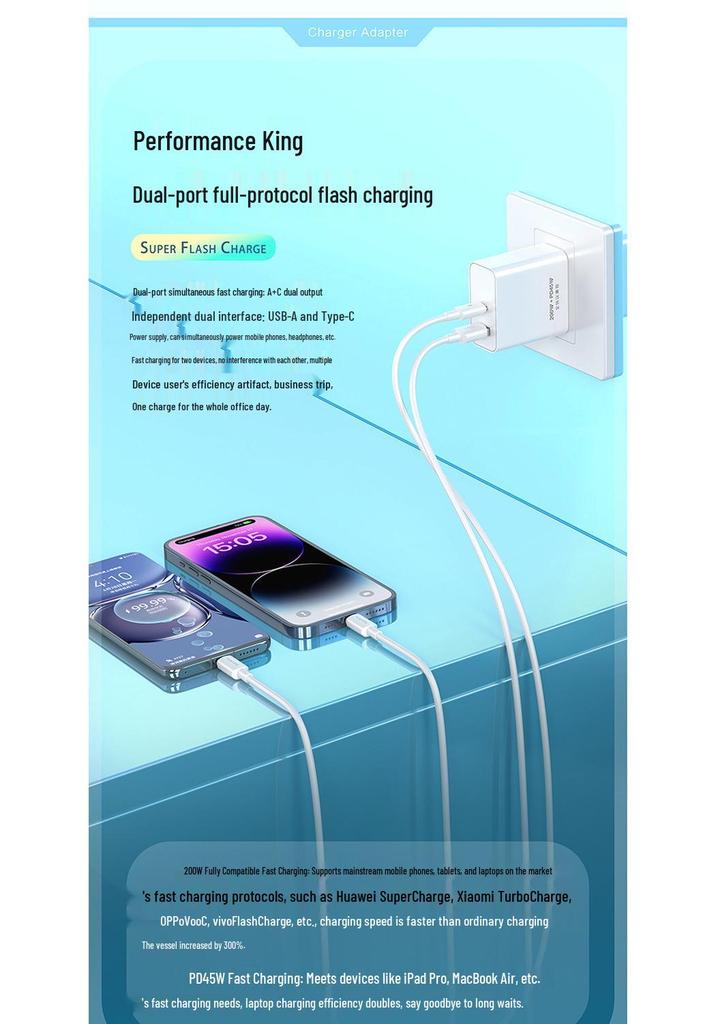 PD30W Ultra-Fast Charger Set for Apple & Huawei Devices