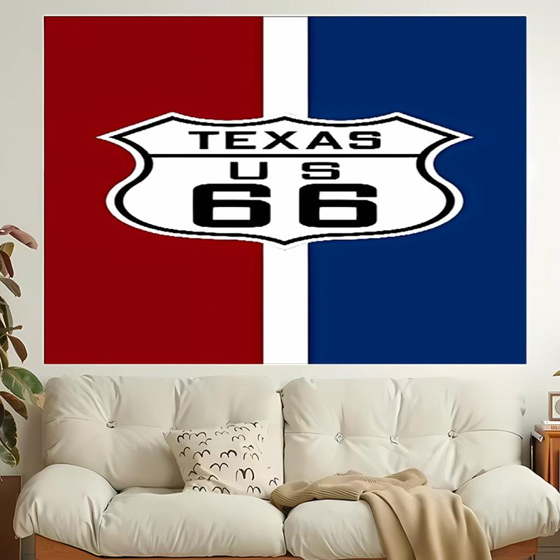1pc U.S. Route 66 Tapestry, Living Room, Bedroom, Office, Party Decor, Ideal Festive Gift