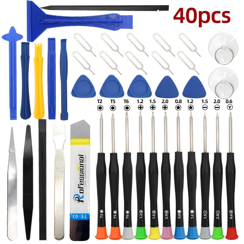 40/42 in 1 Mobile Phone Repair Tools Disassemble Repair Set for iPhone Screwdriver Combination Multi Function Disassembly Kit