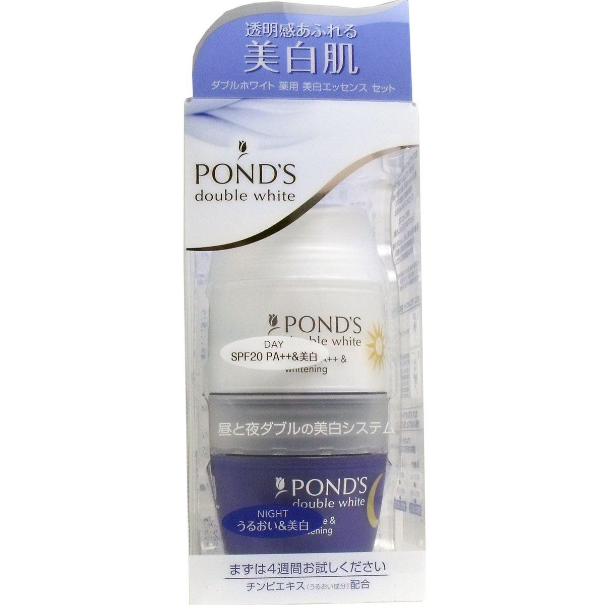 

Ponds Double White Medicinal Whitening Essence Set x 2 набора [Оптовая закупка] Дневной/ночной 28 г+28 г