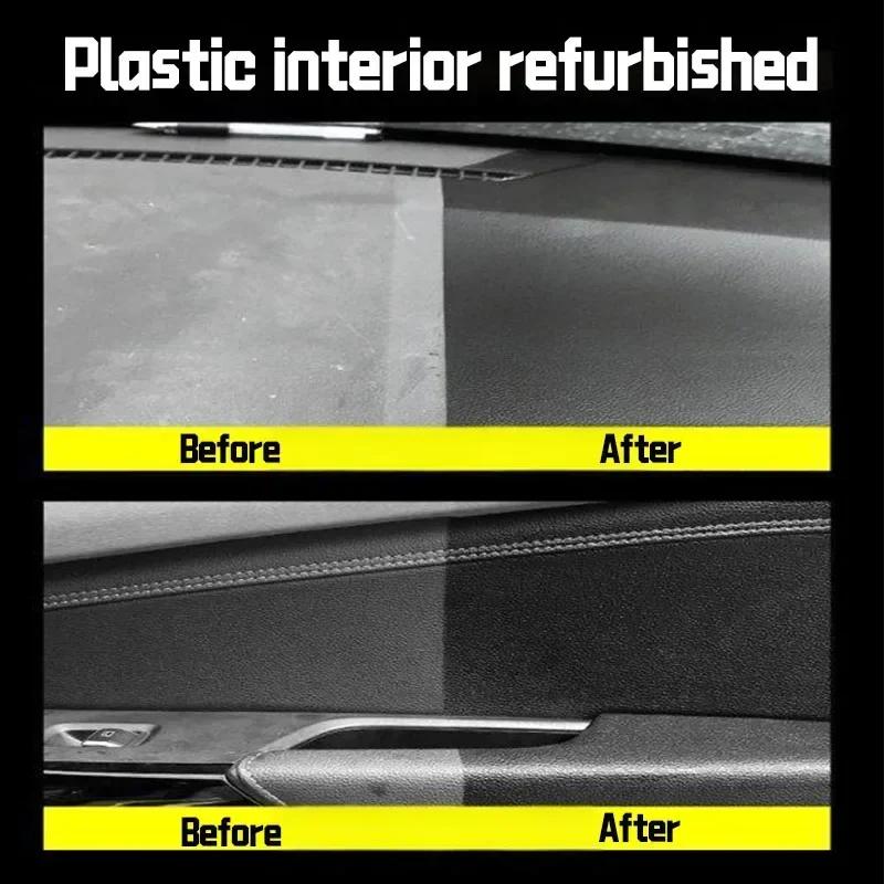 YC19 Car Plastic Restorer - Rubber Black Gloss Paste for Fade & Oxidation Repair, Whitening Reduction, and Restoration of Trims