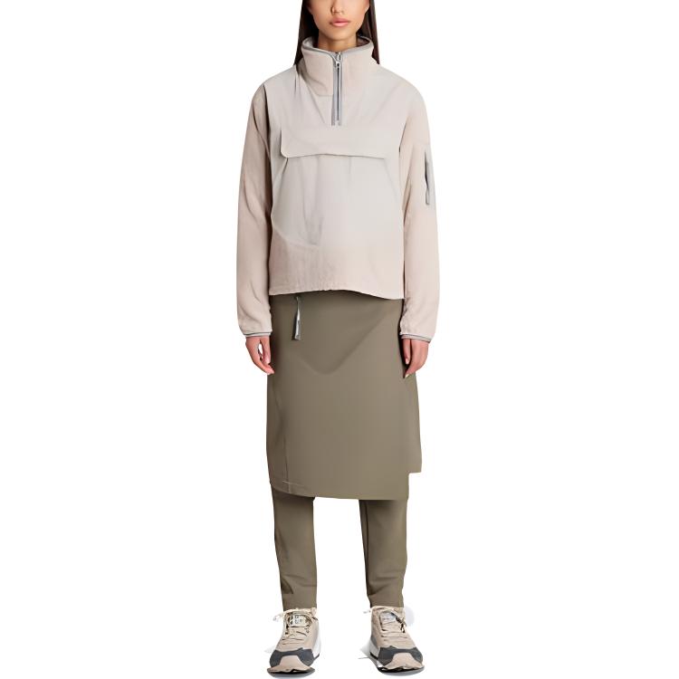 Adidas X And Wander Adidas TERREX X And Wander Sweatshirts Women's White Stand Collar Moderate Other IB4814