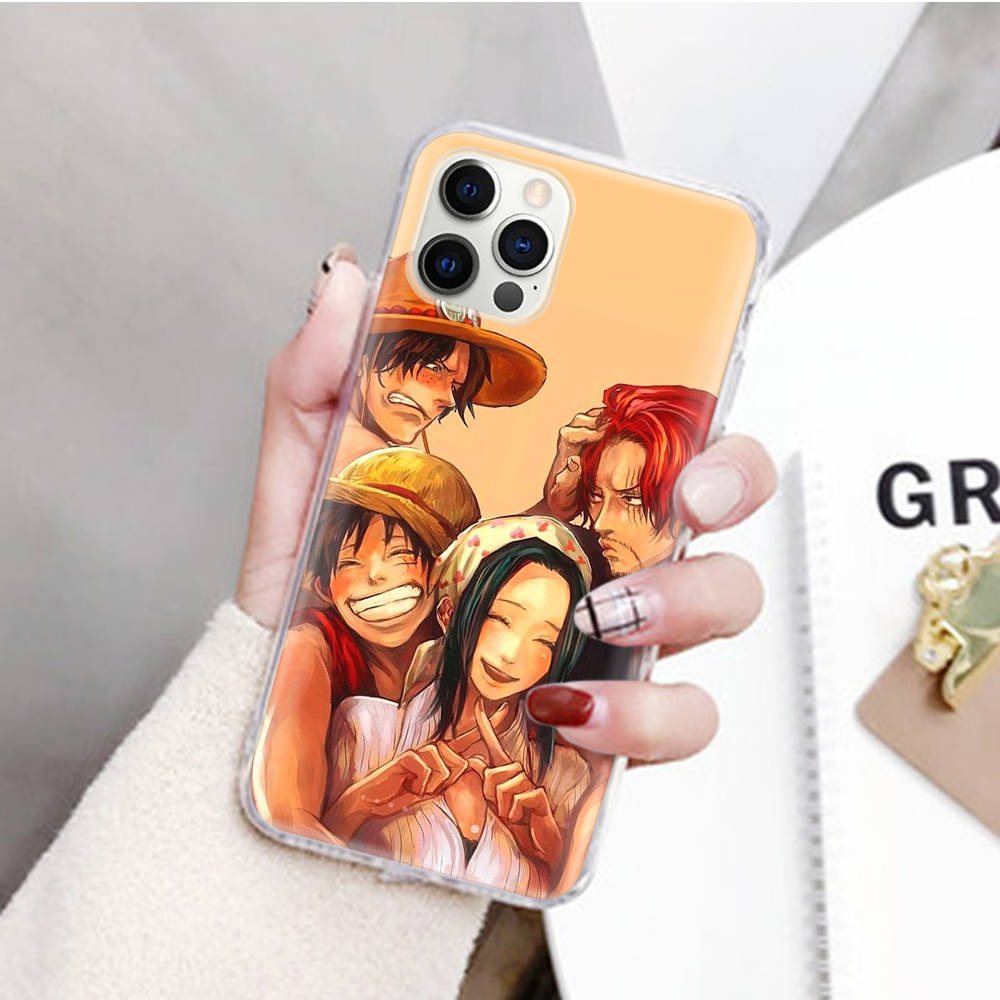 JW59 One Piece Anime Transparent Case for Samsung A04 A14 A23 M33 M53 Realme 10 9 C35 C55 VIVO Y02 X80 Infinix Hot 30 Note 11 Tecno Spark 8P Pro