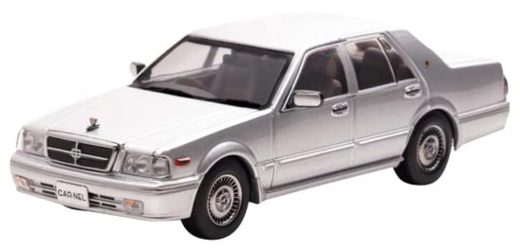CARNEL Nissan Gloria Brougham VIP 1998 Platinum Silver Metallic Finished Product 1/43 (PAY31)