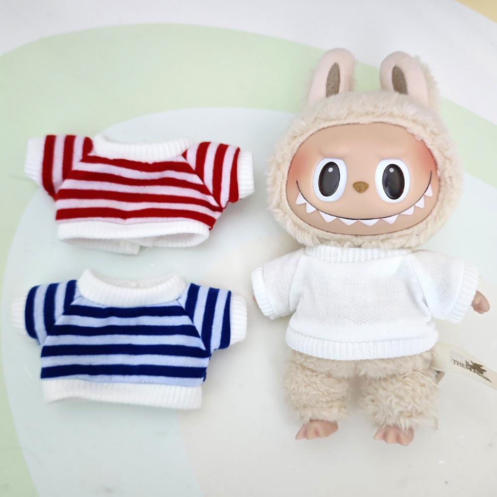 For 17cm Labubu Doll Clothes Fashion Clothes Hoodies Doll Clothes Hoodies Dolls Accessories Cute Decoration Little Cloths