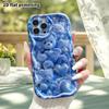 Phone Case: 2D Flat, Fits iPhone 12 Pro To 18, Phone Accessory, Blue Heart Little Bear, Perfect Holiday Gift for Christmas and Halloween