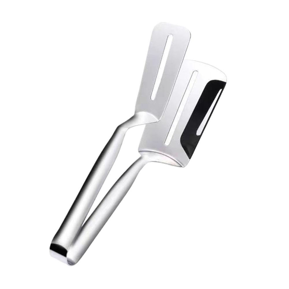 Steel Steak Clamp Stainless Steel BBQ Bread Clip Pancake Frying Shovel Fish Roast Meat Clip Household Kitchen Tools