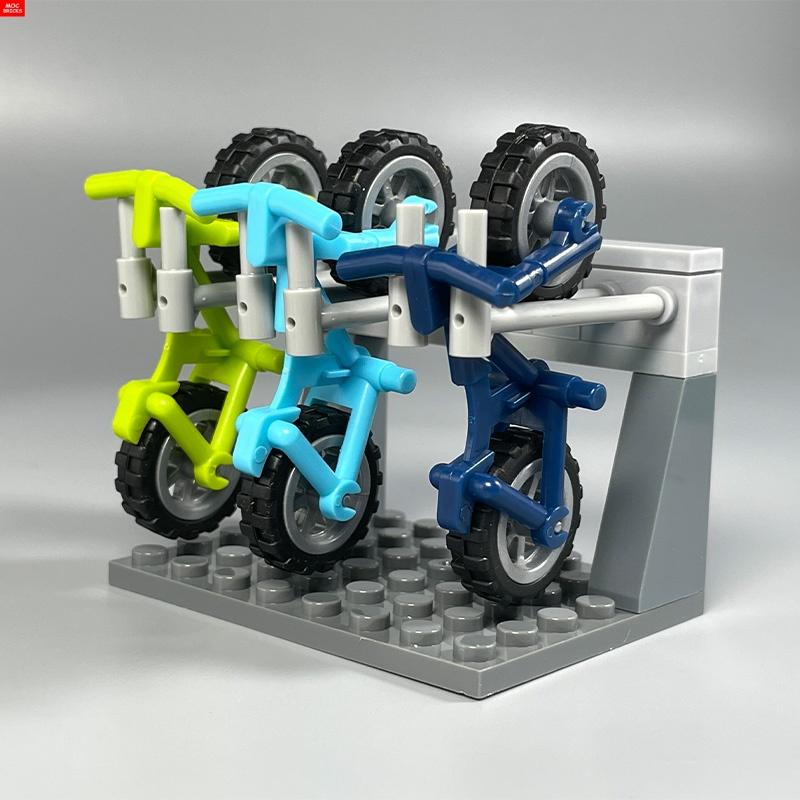 MOC Steine Fahrrad Rahmen Mountainbike Stadt Zusammengebaut Bausteine Friends Spielzeug Kinder Geburtstagsgeschenke