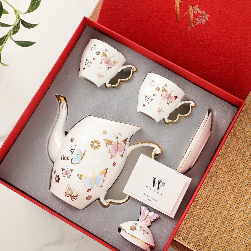 WOOCH Dream Butterfly Ceramic Tea Set Gift Box
