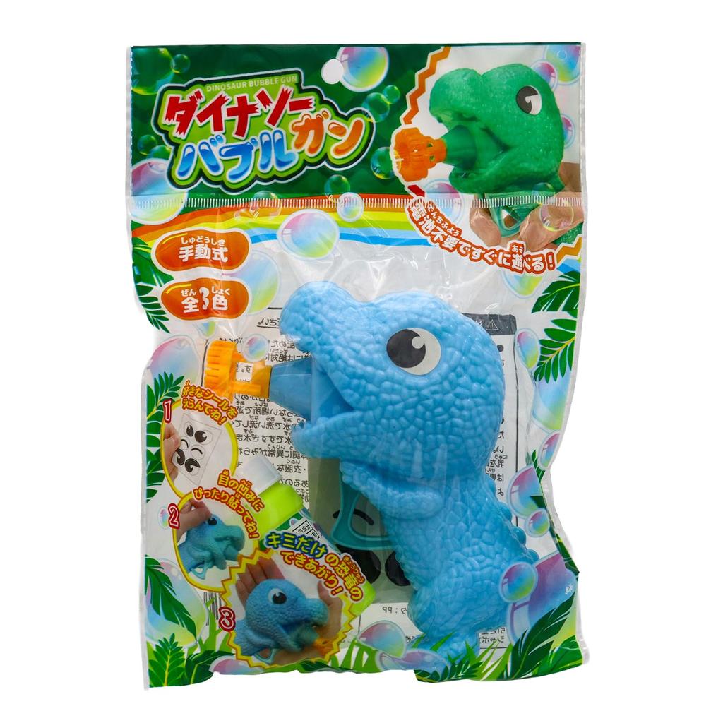 Tatsuya Dinosaur Bubble Manual Bubble Gun with Bubble Solution Colors x 4 Bubble for Street and Gun Battery-Free (3 Guns), 12-Pack [Perfect