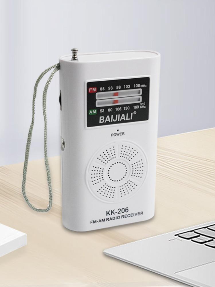Mini World Receiver Rechargeable Full-wave Band Outdoor Emergency Radio Telescopic Antenna AA Battery Powered for Indoor Outdoor