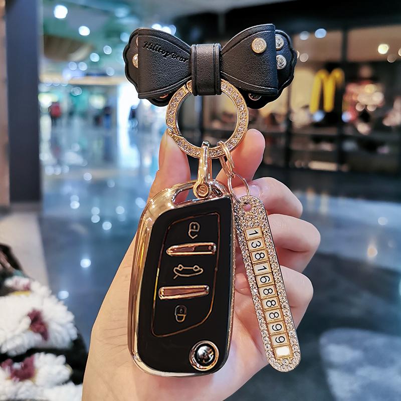 New TPU Car Remote Key Case Cover Protect Shell Bag For Peugeot 3008 308 408 407 5008 For Citroen C1 C2 C3 C4 C5 DS3 DS4 DS5 DS6