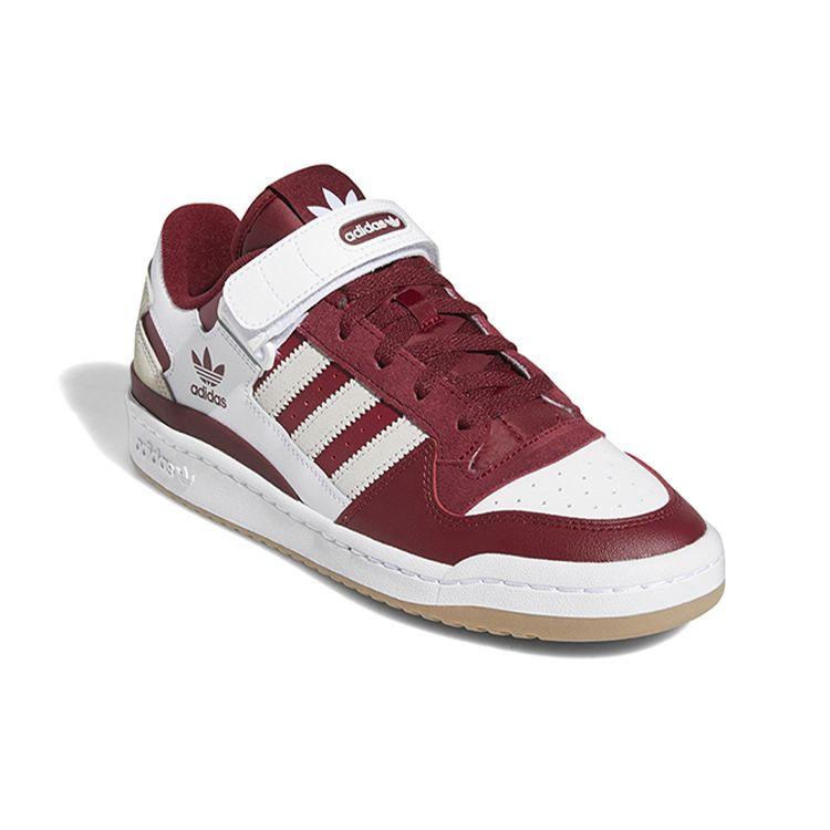 Adidas Forum Low Collegiate Burgundy Grey Unisex Sneakers Red Grey-One Cloud-White GX7068