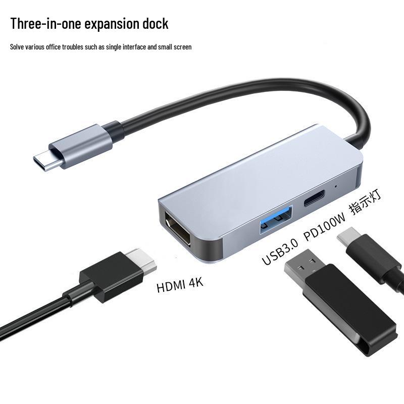 

Конвертер-хаб USB 3.0 на 4 порта Type-C с расширением питания PD для телефонов и компьютеров