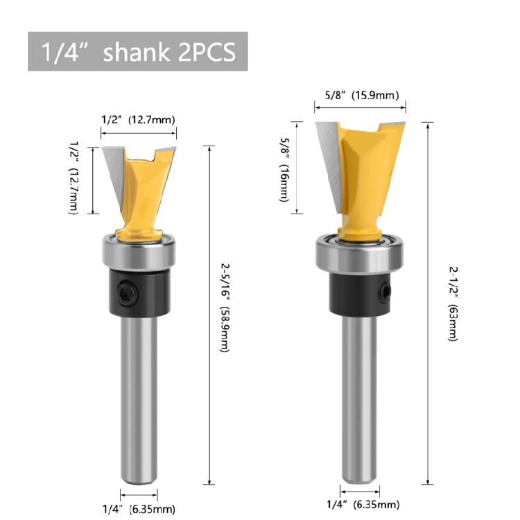 Professional Heavy Duty Dovetail Router Bit Professional Wood Joinery Tool 1/4 Shank With High Durability Cutting Edges
