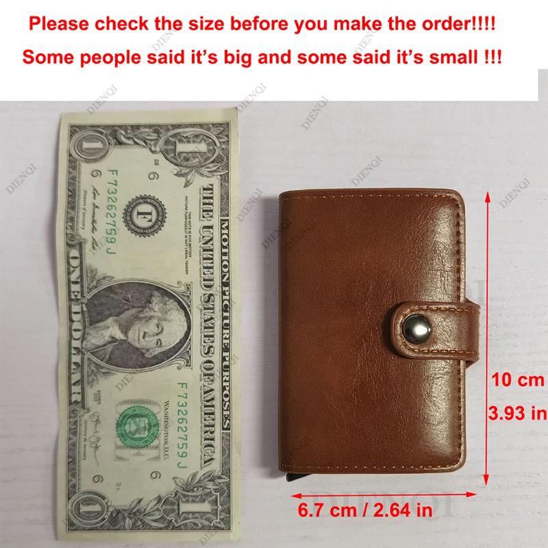 Rfid Business Credit Card Holders Men Wallet Smart Bank Cardholder Case Thin Slim Minimalist Wallet Purse Card Storage Organizer
