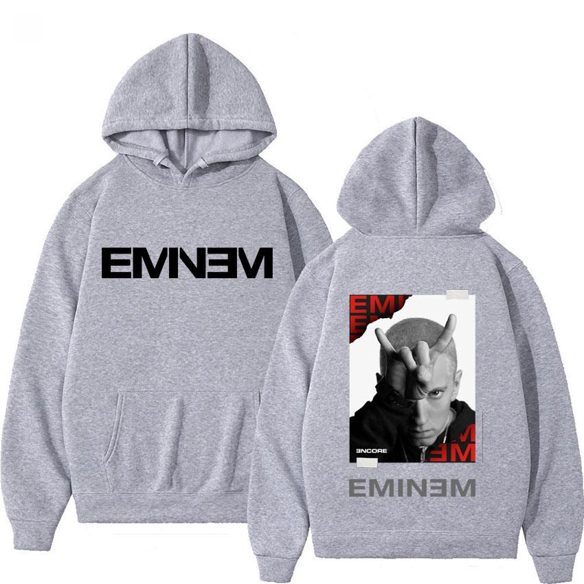 Rapper Eminem Music Album Hoodies World Tour Graphic Hoodie Men Women Fashion Hip Hop Punk Hoodie Vintage Sweatshirt Streetwear