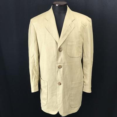 Allegri by Sanyo Shokai Made In Japan Tailored Jacket Blazer Men L Beige Summer(USED)