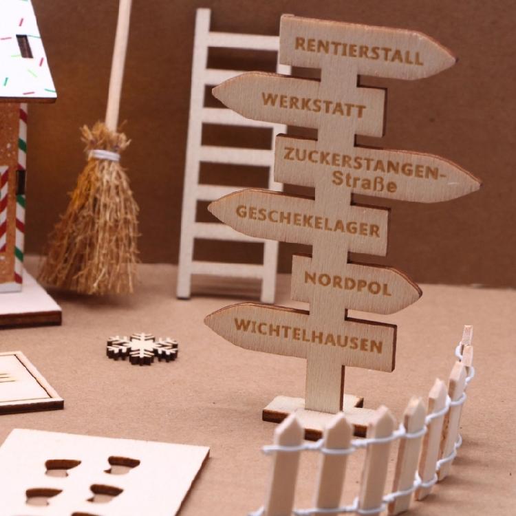 Interactive Wood Christmas Doll House Assembly Set with Miniature Furniture and Accessories LED Light Craft Model Cabin