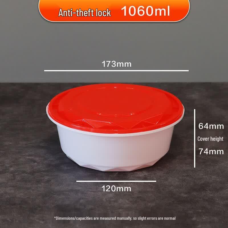 Disposable Round Food Container with Lid