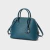 Leather Shell Bag Women's New Spring and Summer Light Luxury High-end Niche Tote Bag Crossbody Bowling Bag