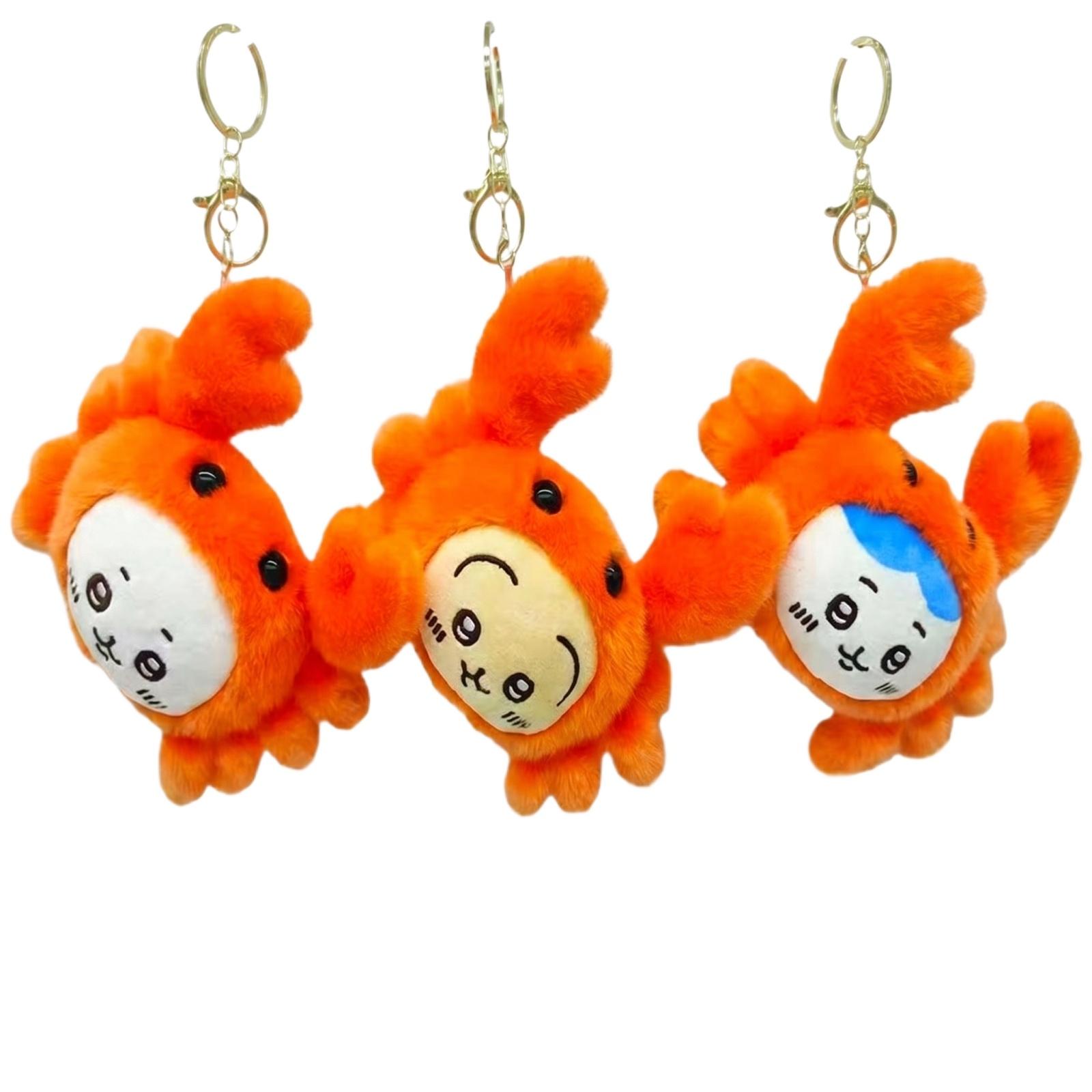 

Plush Stuffed Animal Keychain Soft Toy Backpack Hanging Ornament Cute Animal Design with Metal Clip for Decoration and Gift Use One Size
