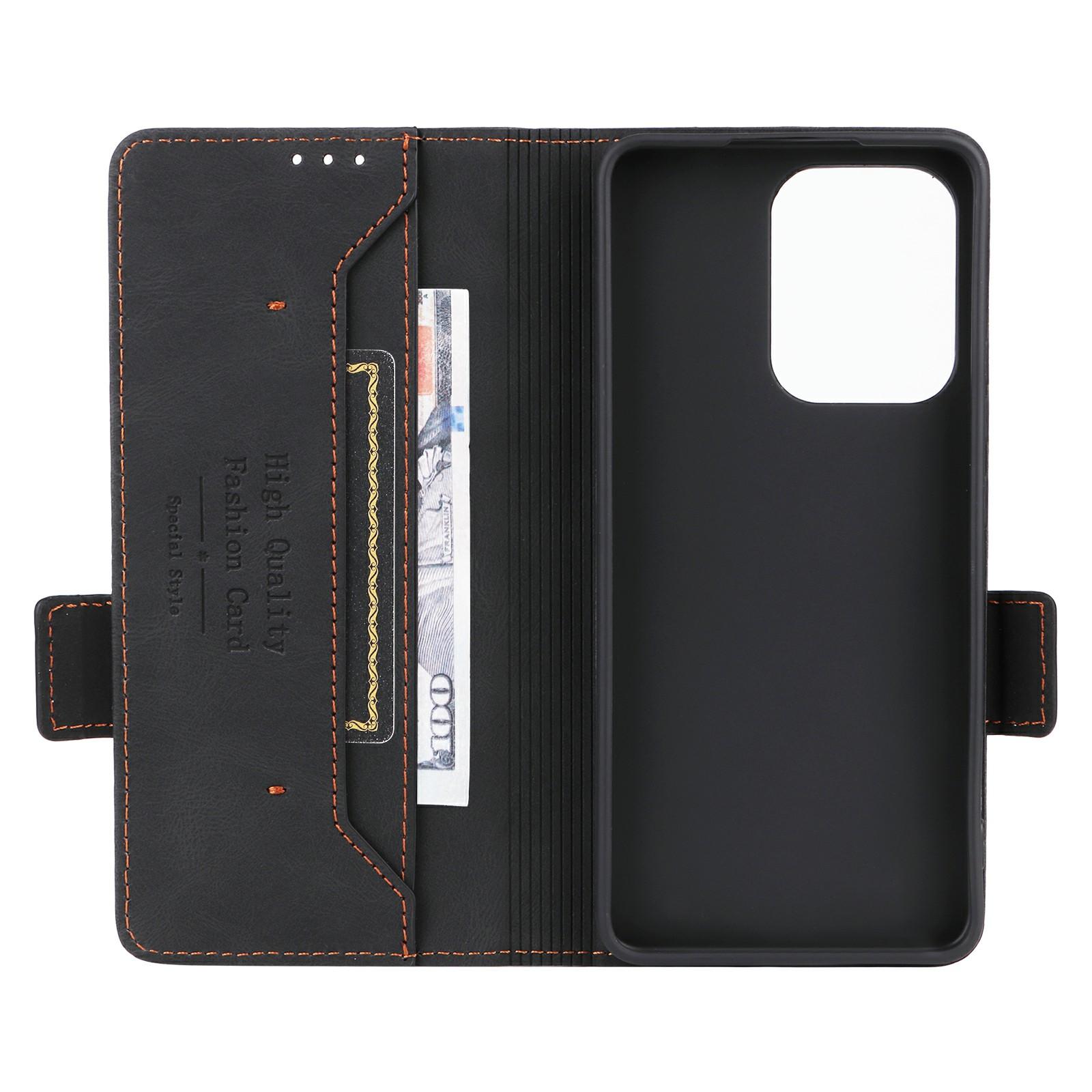 

For Oppo Reno13 F 5G Case Leather Wallet Flip Phone Cover with Hardware Decor Coffee