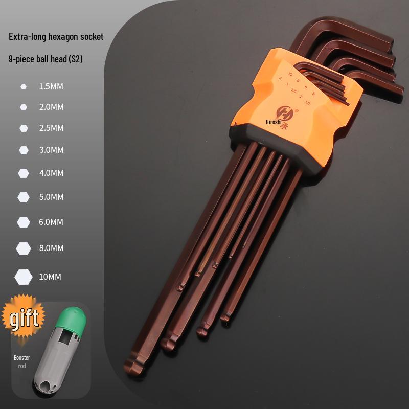 6-Point Torx and Metric Hex Wrench Set