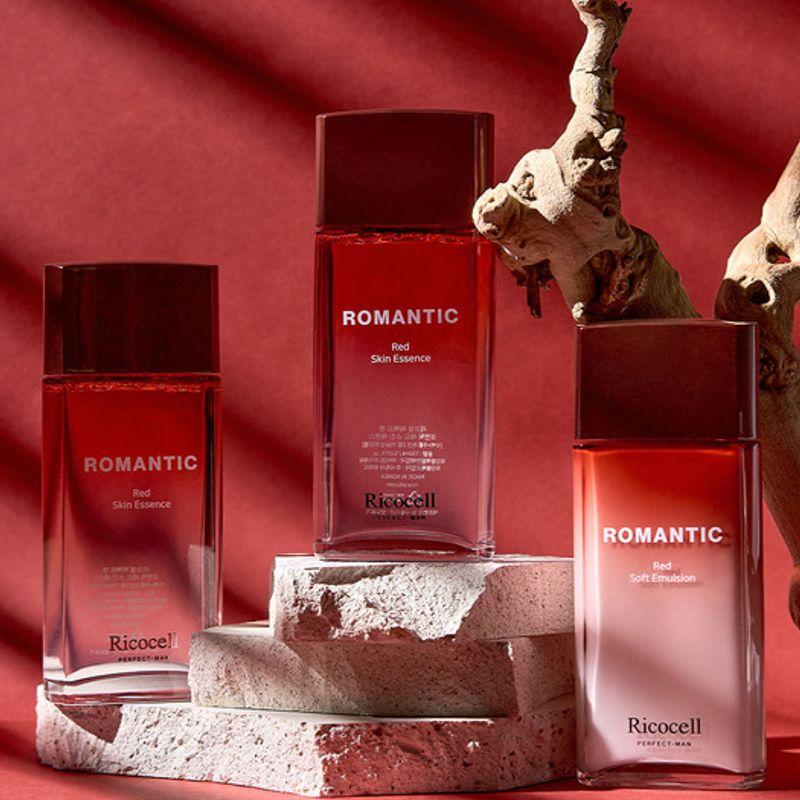 ricocell Perfect Man Romantic Red Skincare 3-piece set (2 skin toners + 1 emulsion) Perfect Man Romantic Red Skincare 3-piece Set