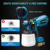 PXNBMB 1000ML Electric Spray Gun Home Cordless Paint Sprayer HVLP Auto Furniture Steel Coating Airbrush For Makita 18V BatteryPi