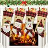 Hanging Christmas Gift Socks Large Size Xmas Gift Bag Navidad Christmas Stocking  Christmas Decor