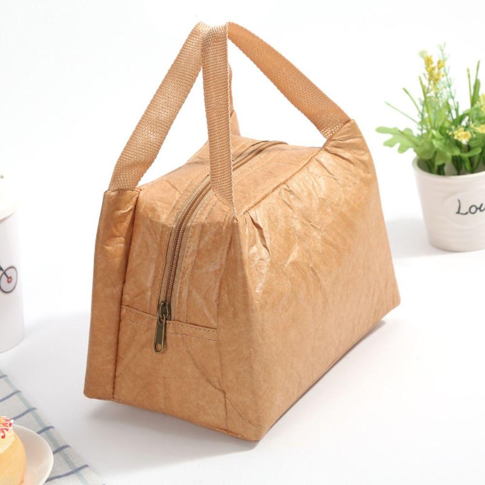 Package Reusable Tote Canvas Lunch Bag Waterproof Lunch Bag Food Hand Bags Kraft Paper Bags