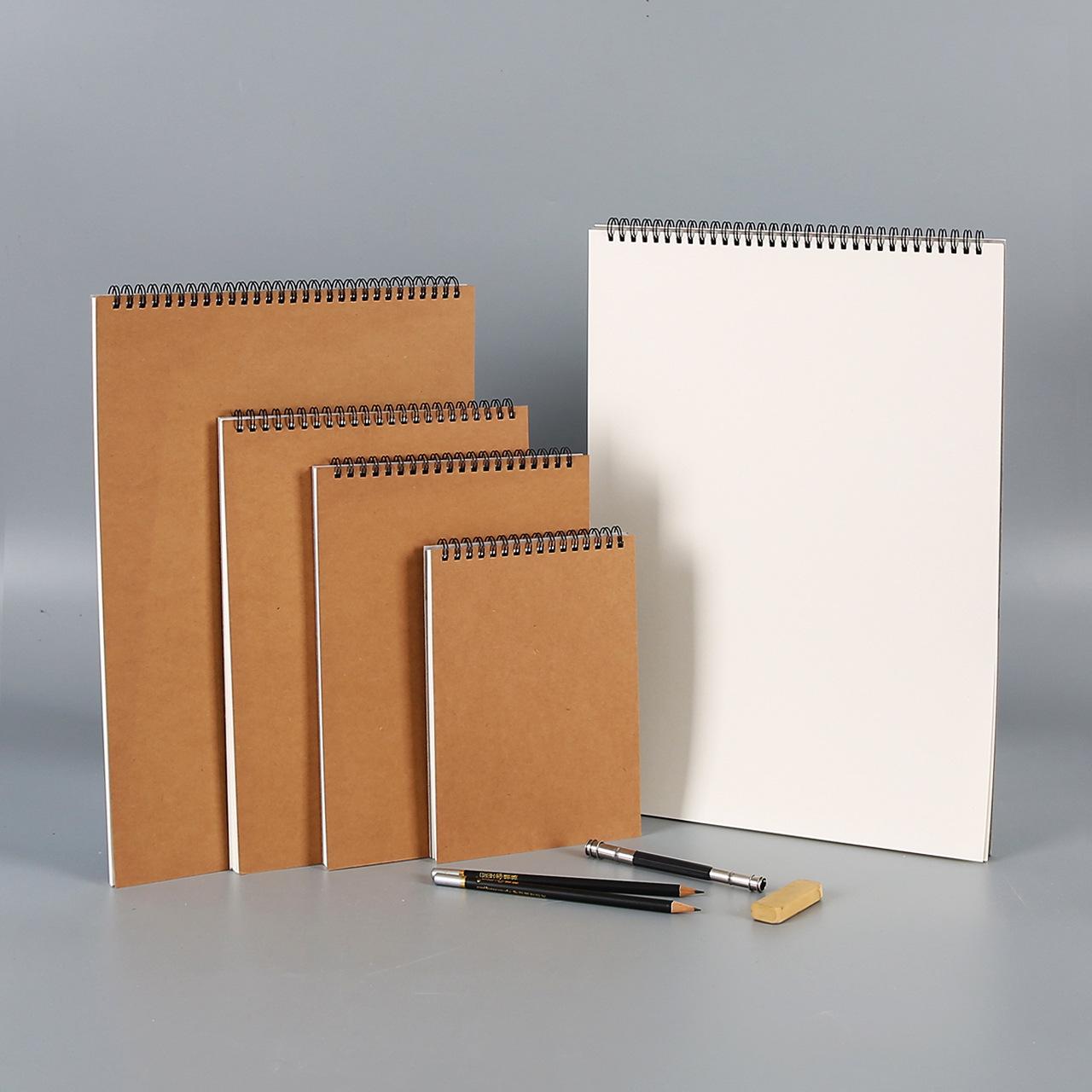 8K A4 Thick Sketchbook: Durable Student Coil Drawing Book for Quick Sketching