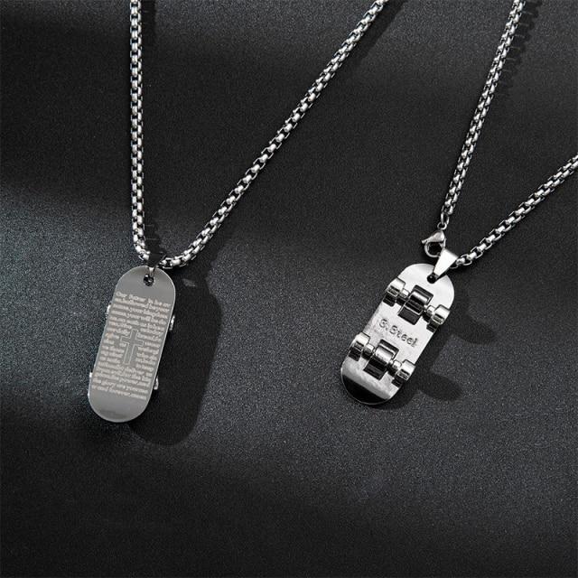 Vintage Grunge Long Saturn Necklace for Women and Man Angel Skull Sunflower Locket Necklace Fashion Jewelry Gifts for Boyfriend