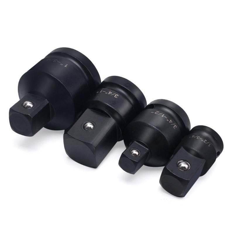 11 Piece Drive Socket Adapter and Reducer Set with Universal Joint Rotation for Efficient Tool Conversion Workshop Needs