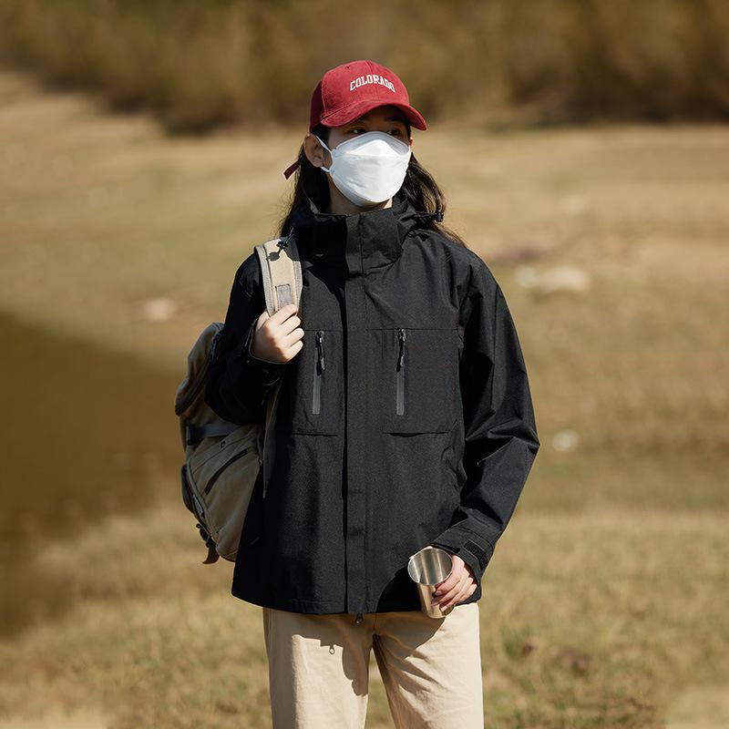 

Однослойная куртка, куртка для альпинизма «три в одном», подкладка из графенового хлопка, комплект из двух предметов, ветрозащитная и теплая хлопковая куртка для мужчин и женщин 3XL