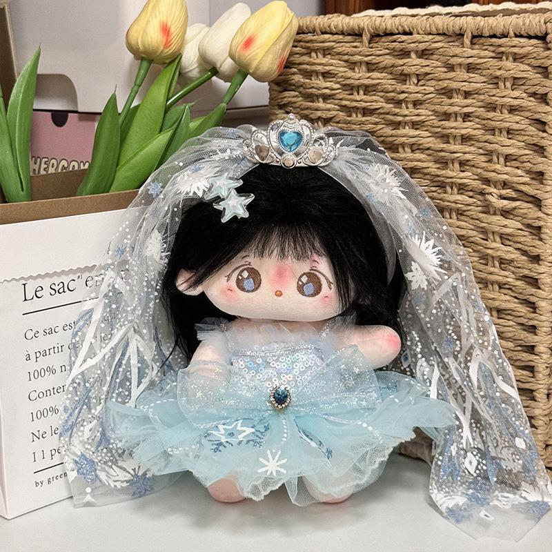 20cm Cotton Girl Doll Dress - Cute Chubby Body Outfit In Stock