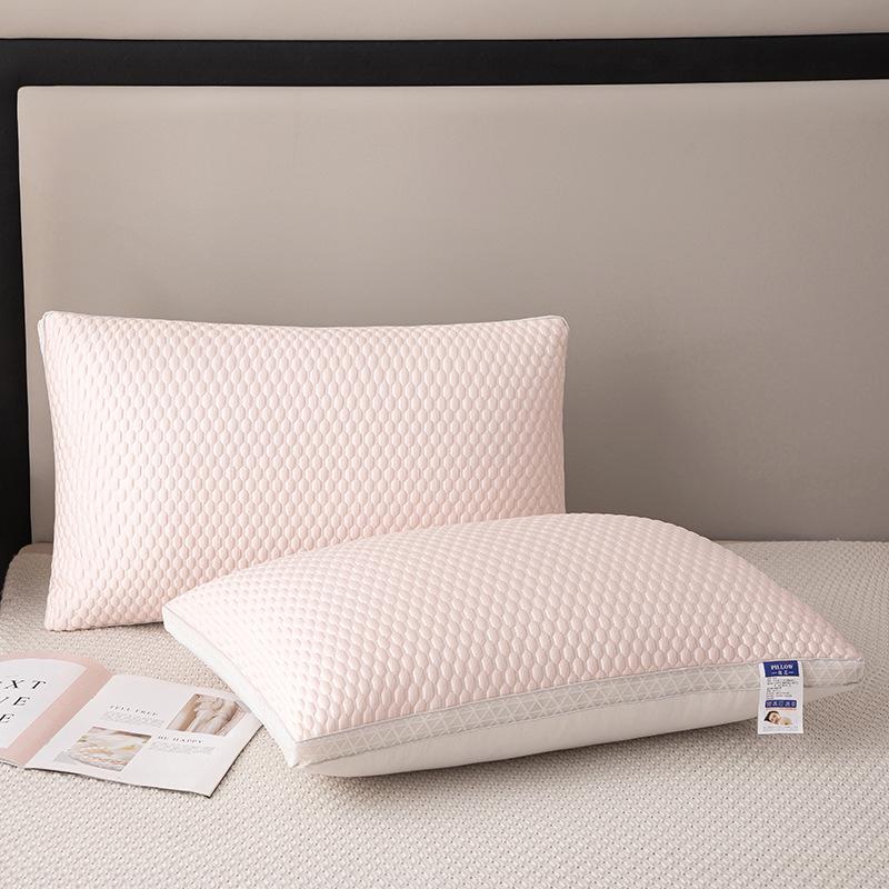 2026 Cool Bean Ice Silk Pillow with Breathable Mesh, Three-Dimensional Style, and Non-Collapsing Core