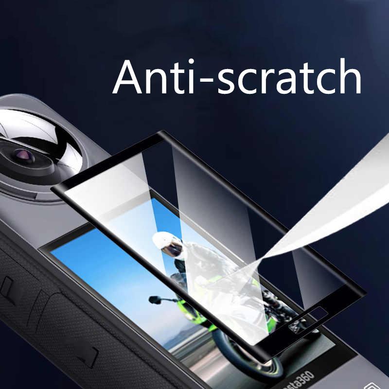 1/2Pcs Curved Glass Screen Protector for Insta360 X5 + Magnetic Frame Cage With Cold Shoe Mount for Insta 360 X5 Accessories