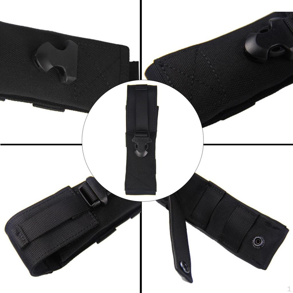 Flashlight , Pouch, Waterproof Nylon Pouch LED for Duty Belt Carry Case Holder