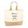 Jute Tote Bag - PLANETEE - Thank You Beloved Goddaughter - Natural Jute - Made In France - Strong Handles
