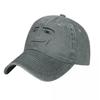 Personality funny smiley face print old washed baseball cap outdoor shading casual cap sun hat