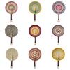 Vintage Hand Braided Fan Bohemian Cattail Fan Gift Decorative Handheld Fans  Beach
