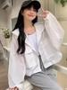 Dames Zomer Hoodie Zonwerende Vest - Los, Ademend Fiets Sportkleding