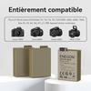 ENEGON Set of 3 LP-E8 Batteries (1980mAh) + 3-Port LED Charger for Canon EOS Rebel T2i-T5i/Kiss X4-X7i/EOS 550D-700D