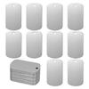 25 Pcs Metal Stamping Blanks Tags Aluminum Blank Tags Laser Engraving Blanks Tags with Hole (Square)