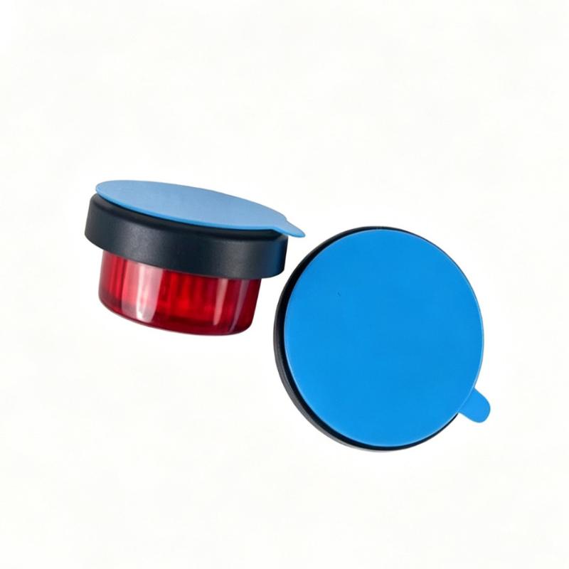 Self-Adhesive Round Red Reflectors 2Pcs High Brightness Safety Markers for Bicycles Motorcycles Electric Scooters