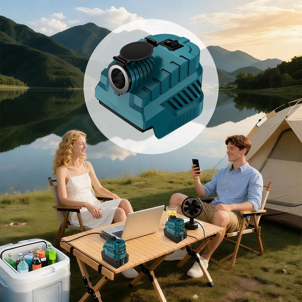 DC 12V Konverter Regler für 18V Li-Ionen Akku 240W Zigarettenanzünder Fahrzeugkühlschrank Stromversorgung G1O3