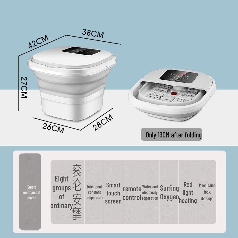 Electric Heated Automatic Foot Bath Tub with Massage Function