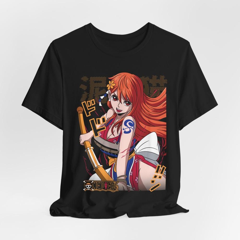 Anime-Inspired Nami, Unisex T-Shirt Tee Tops, Perfect for Cosplay, Gifts, and Fans